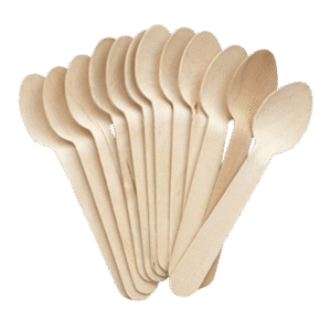 Biodegradable Disposable Wooden Spoons [140mm, 50 Pack] for Soup & Ice Crea | Compostable, Eco-Friendly, Heavy-Duty | Buy in Wholesale, Bulk & Retails