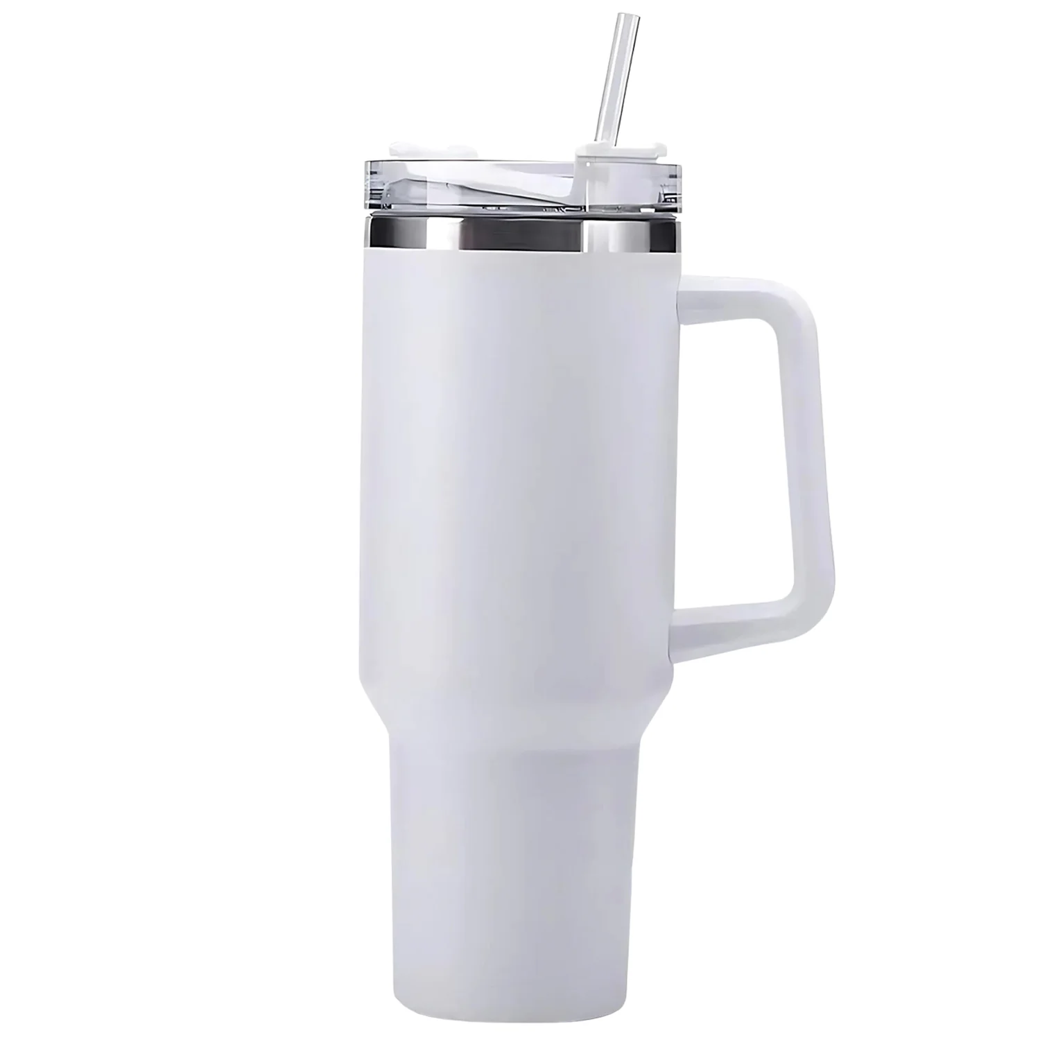 890ml Stainless Steel Vacuum Insulated Travel Mug with Handle & Straw | Double Wall Hot & Cold Tumbler for Office, Gym & Travel - Image 7