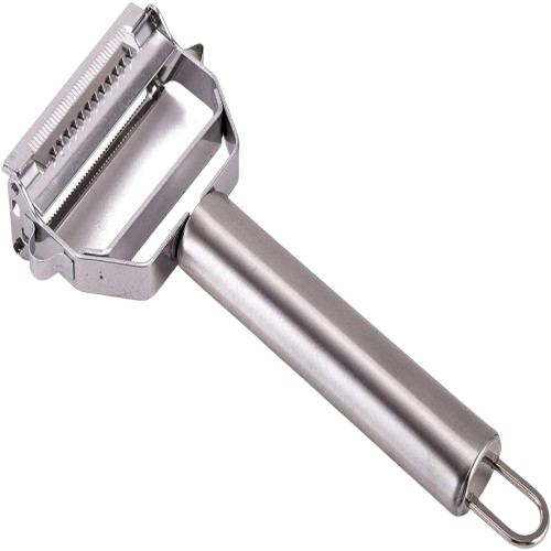 Premium 2-in-1 Stainless Steel Vegetable & Fruit Peeler – Ergonomic Y-Shape Design for Effortless Peeling (Silver Finish) 1 Premium 2-in-1 Stainless Steel Vegetable & Fruit Peeler – Ergonomic Y-Shape Design for Effortless Peeling (Silver Finish)