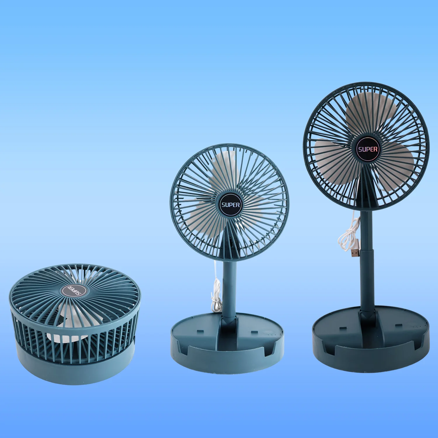 Foldable Portable USB Desk Fan with Adjustable Height & 180° Rotation 3 Foldable Portable USB Desk Fan with Adjustable Height & 180° Rotation - Image 3