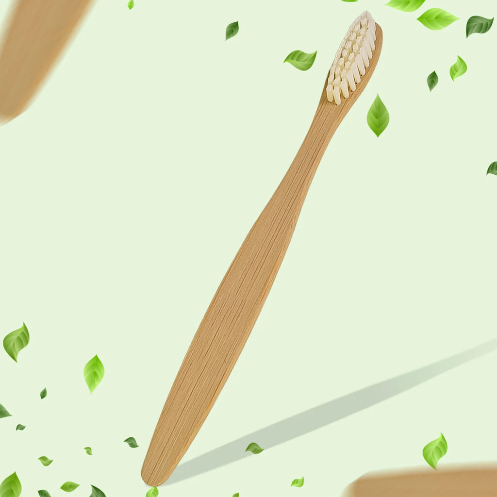 Natural Bamboo Toothbrush with Ultra-Soft Bristles for Gentle Oral Care (1 Piece)