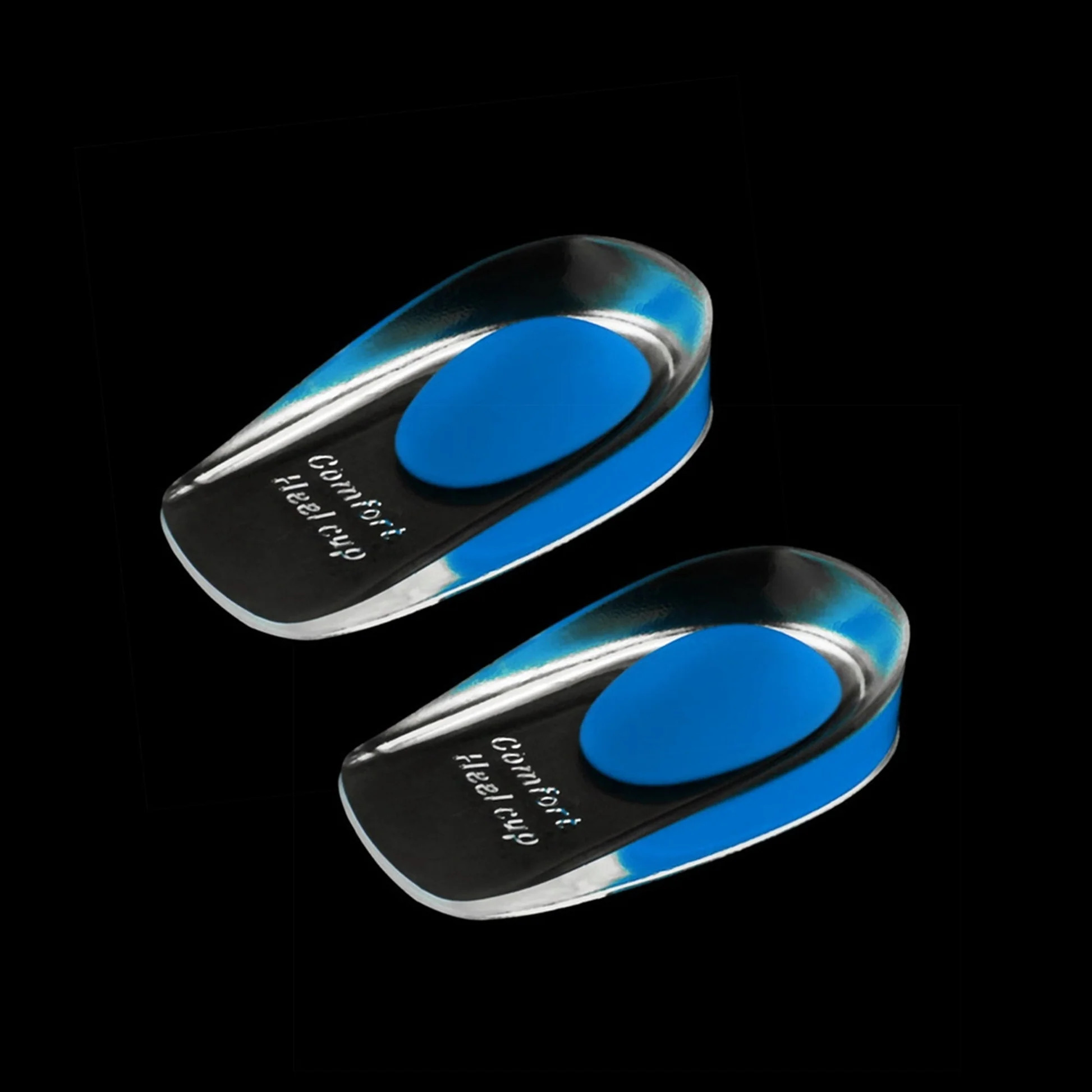Silicone Gel Heel Cups for Heel Pain Relief, Shock Absorption & Foot Support (1 Pair) 1 Silicone Gel Heel Cups for Heel Pain Relief, Shock Absorption & Foot Support (1 Pair)
