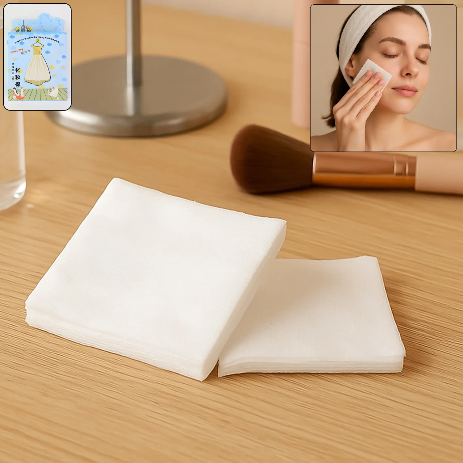 Premium Cotton Makeup Remover Pads for Women & Girls | Soft & Gentle Facial Cleansing Pads | Pack of 40 1 Premium Cotton Makeup Remover Pads for Women & Girls | Soft & Gentle Facial Cleansing Pads | Pack of 40